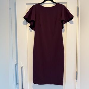 Calvin Klein Deep Purple Midi Dress
